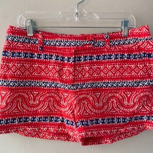 Vineyard Vines Women's Bandanna Pattern Shorts Size 6